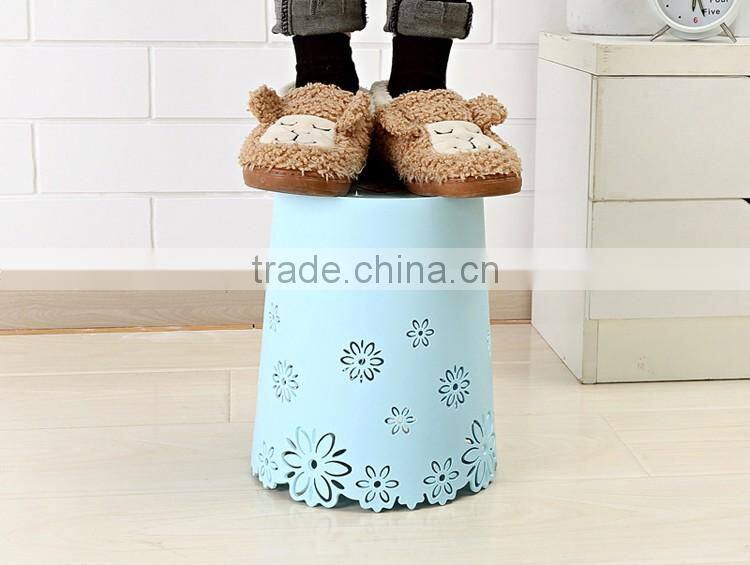 flower design plastic deskside waste basket middle east market garbage can