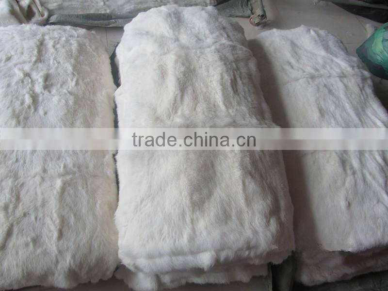 rabbit fur plate, dyed chinchilla color/Rabbit fur blank for shoes,toy,collar and trim