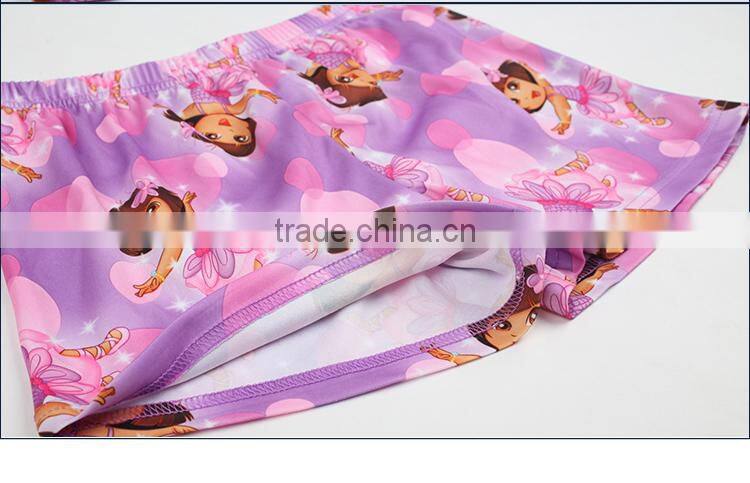 Girls' Knitted printed shorts