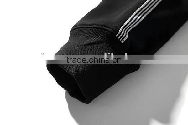 100% cotton plain sweatshirt Customize Cotton Striped Oversized Pullover Mans Plain sweatshirt