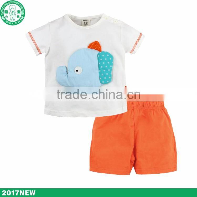 2017 Summer Fashion Kids Clothing Short Sleeve Baby Boy Clothing