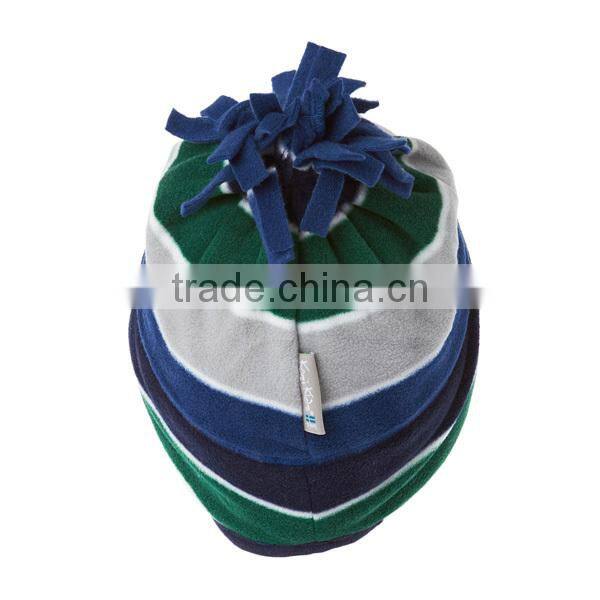 Winter warmth and comfort bobble on top baby fleece cap