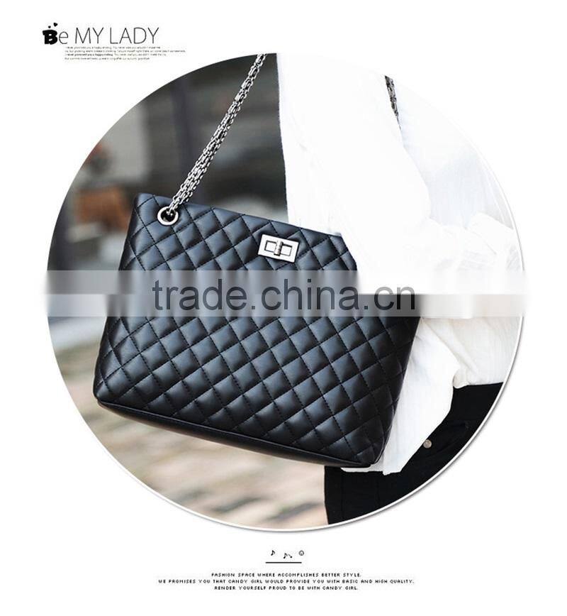 High Quality China Supplier Lady Single -Shoudler Messenger Bags Rhomboids Crossbody Chain Bag