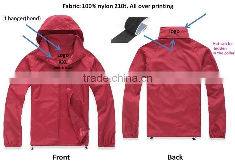Hot selling plus size hardshell waterproof jackets
