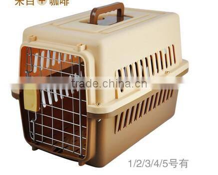 Plastic anti-skip pet transport case carrier with strong PP ABS