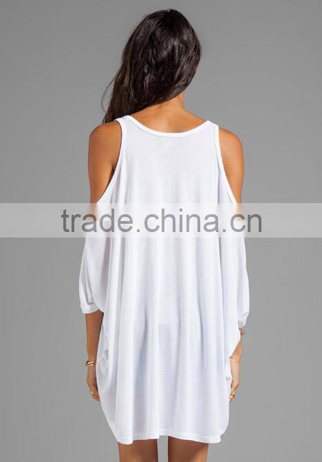 Open Shoulder Oversized Tank Top