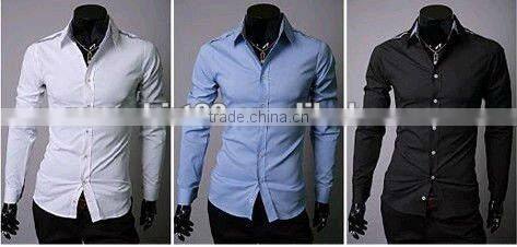Slim fit style 100% Organic Cotton Light blue Shirt for men