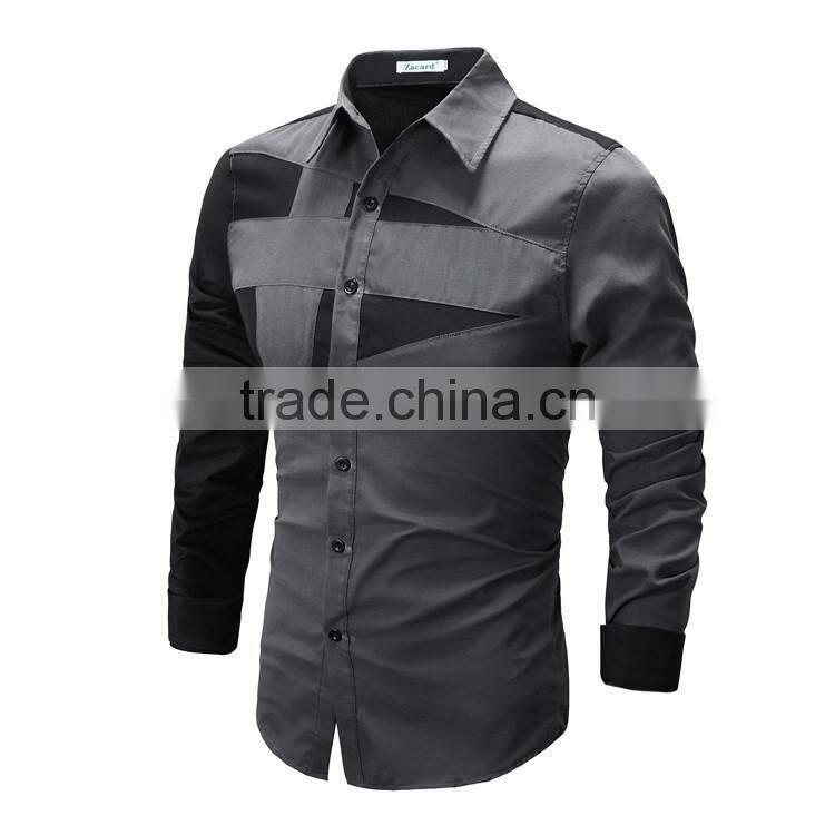 Top sale latest new style men's long sleeve machine washable t-shirt cotton