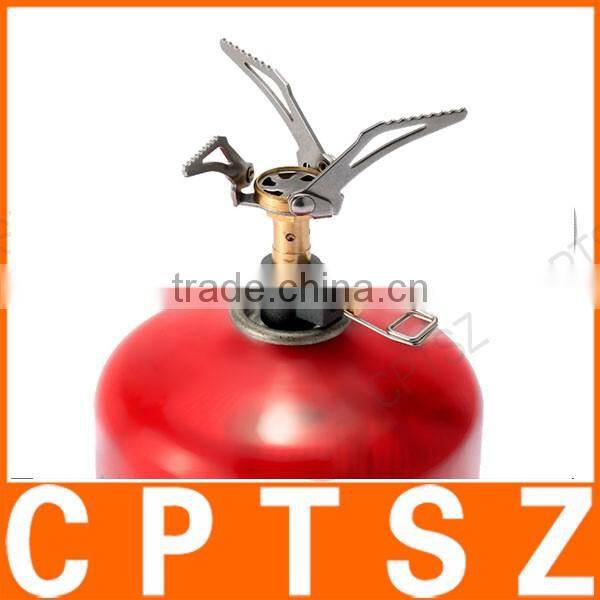 45g Super Lightweight Mini Pocket Outdoor Cooking Burner Folding Camping Gas Stove 3000W