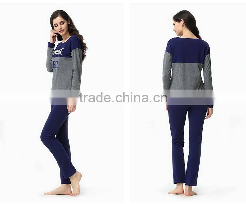 Wholesale Qianxiu Lovers Family Set Soft Touch Snug Fancy 2PC Suit Mens Nightwear