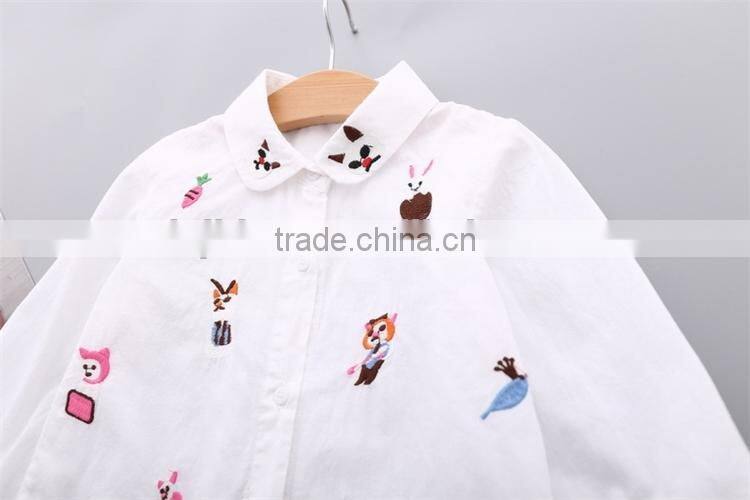 Autumn Baby Girl Cotton Tops Lovely Pattern Outfit Girl Long Sleeves shirt