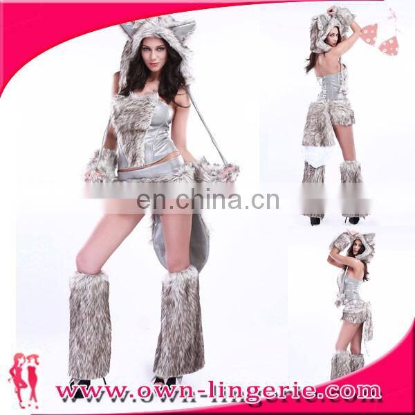 Adult animal costume of wolf costume sexy woman cosplay costume