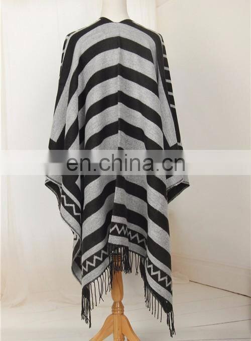 lady knitting patterns fashionable cashmere poncho