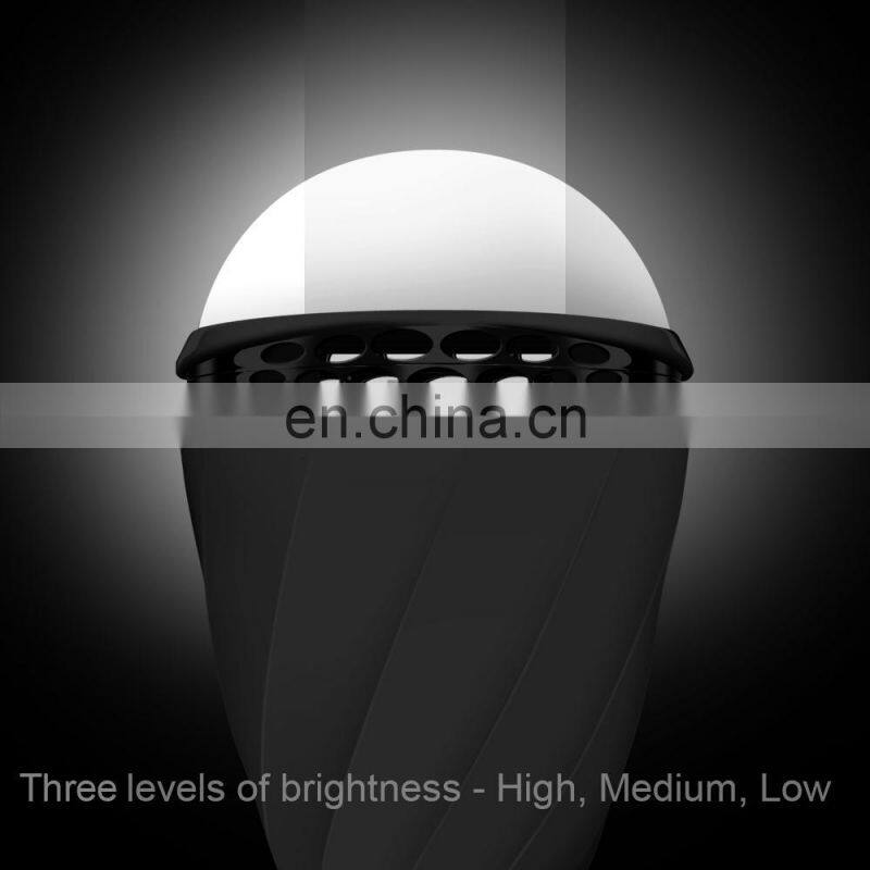 Smart Voice Bulb 3W LED Speech Recognize Bulb, Voice Control Lamp Color-changing Light in English Language E27 Base Holder