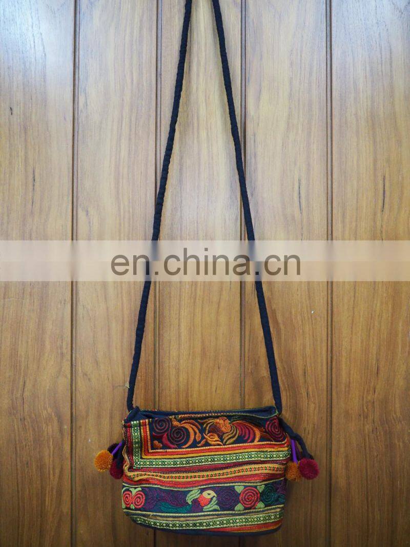 Bags Assorted with Pom pom Thai Hand Made.