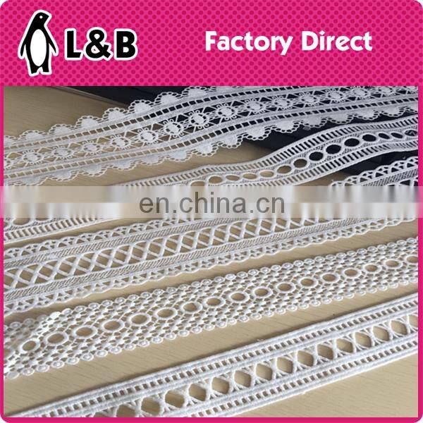high quality new design polyester embroidery lace