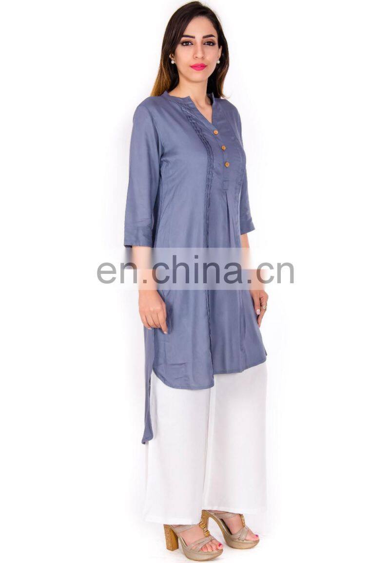 Manufacturer of designer lady Kurtis look Trendy and Formal look