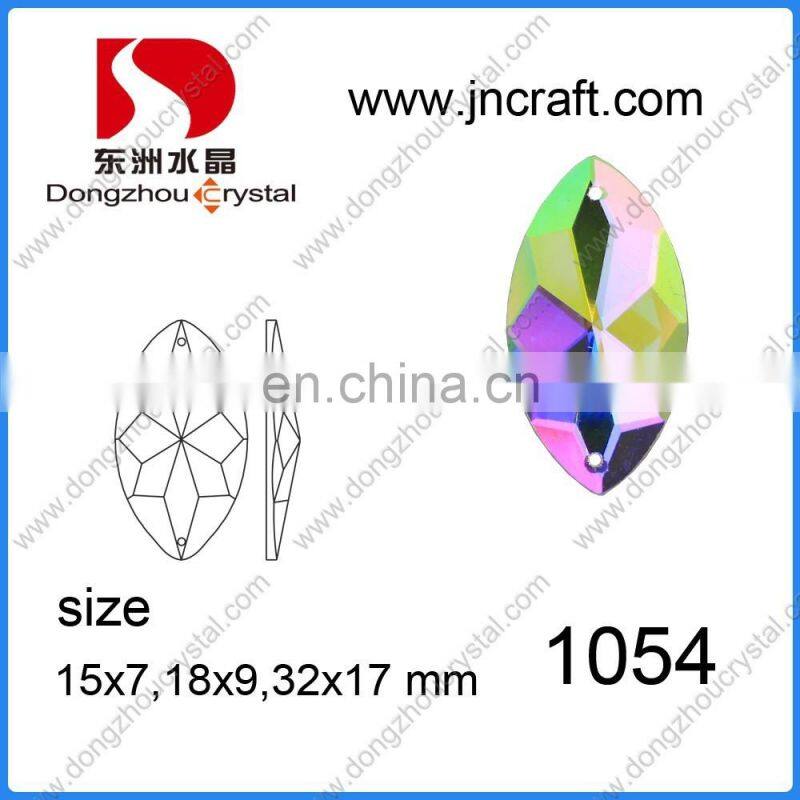 Triangle Glass Stones Jewelry Stones For Wholesale