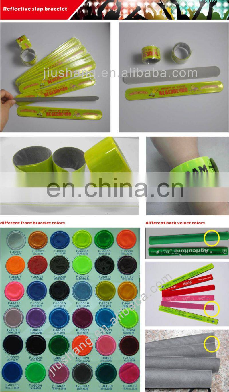 cheap PVC slap bracelet,Reflective slap bracelet,PVC slap bracelet