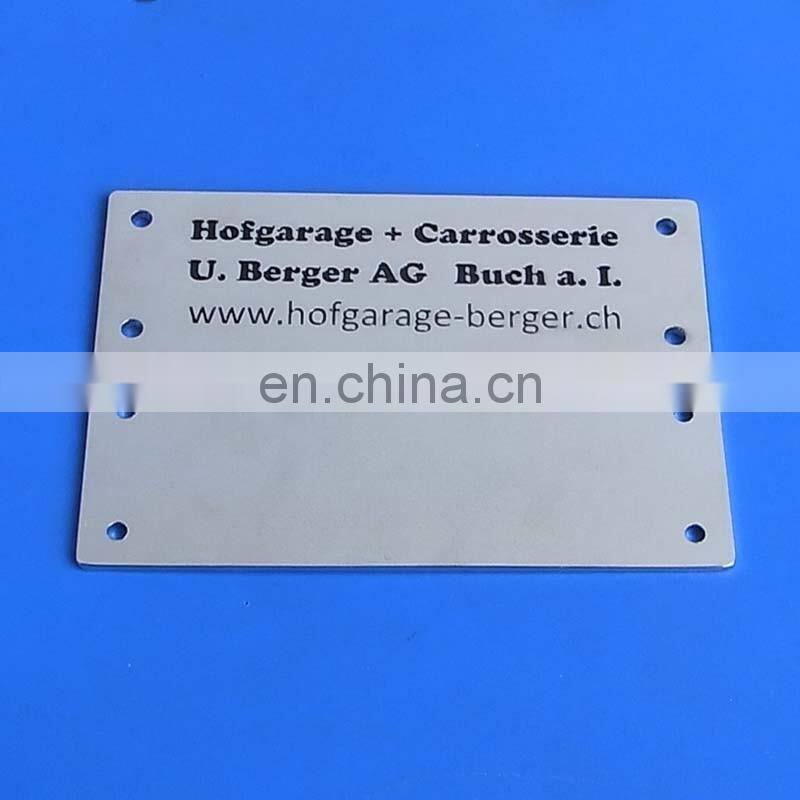 hot selling fashion cheap various plating color name plate/label plate with u clip