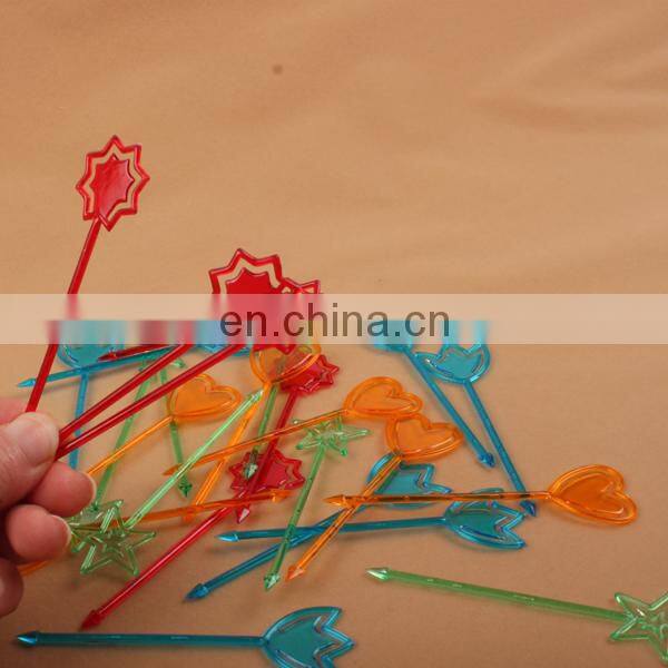 Pack Colorful Plastic animal Shape Food Fruit Fork Picks