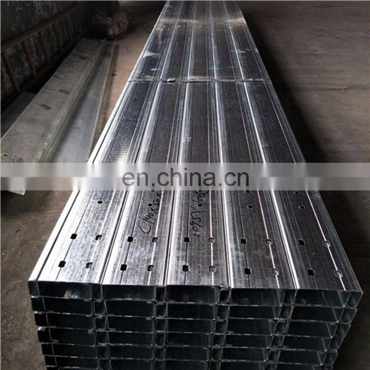 galvanized C purlin gi roof purlin cold rolled form steel c channel
