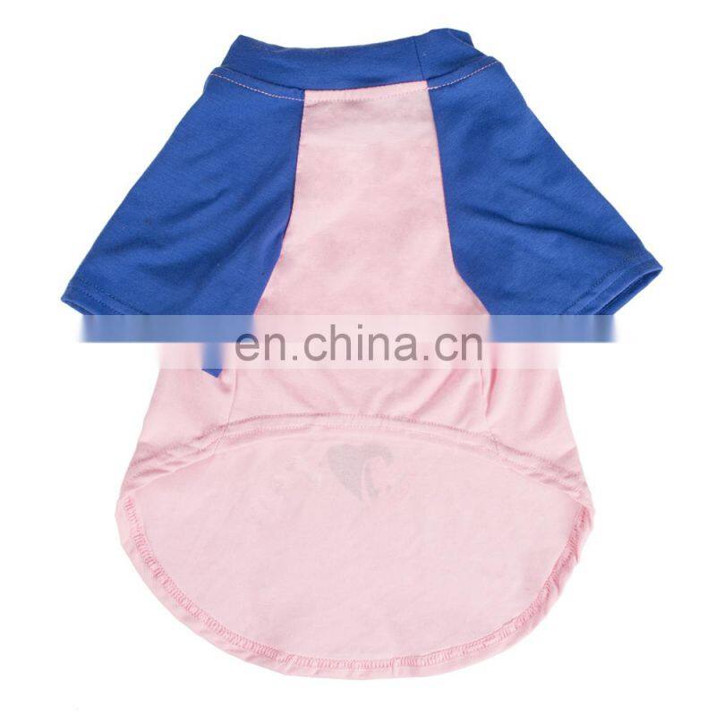 2018 Wholesale China New Design Summer Cheap Simple Big Pet Tshirt Dog Clothes