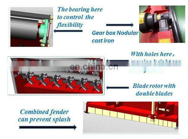 Height adjustable tow behind Lawn Flail Mower for tractor for sale