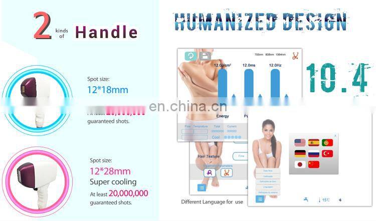 LFS-K8 3 wavelength painless 808 diode laser hair removal/808nm diode laser