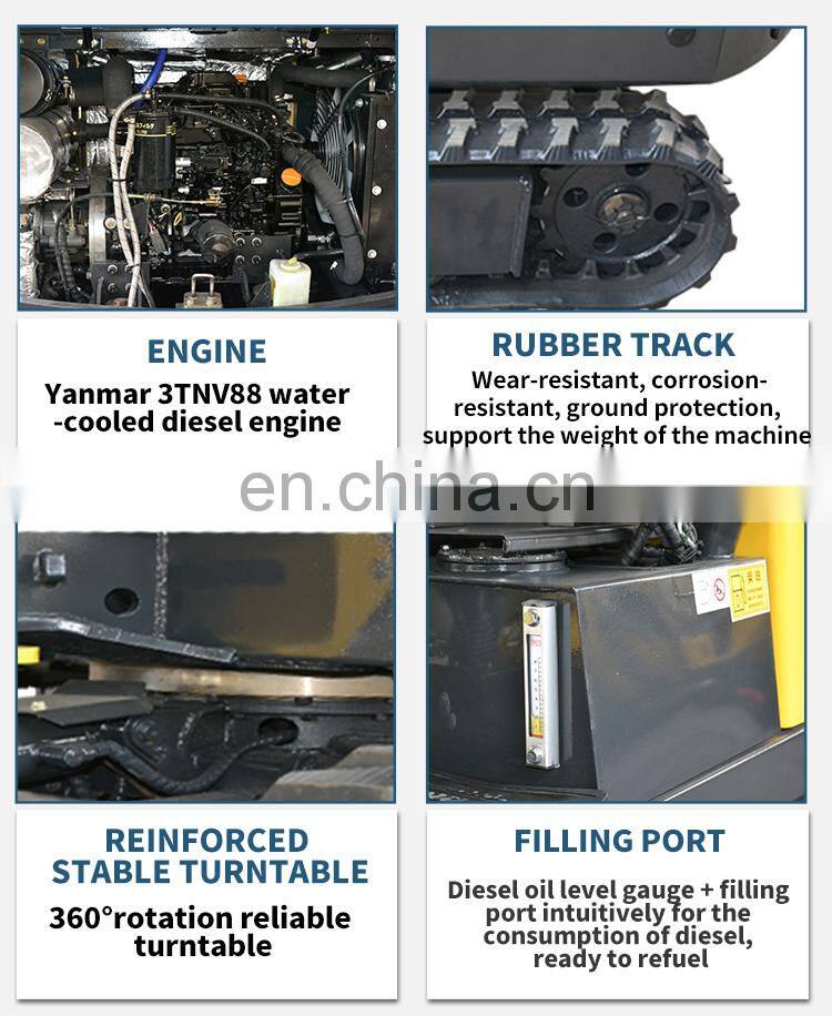 narrow mini digger best chinese cheap mini digger low price mini excavators for sale in China