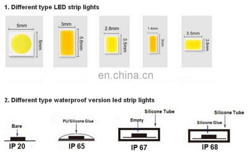 Factory Supply RGBW RGB+CCT RGB+WW+PW(5 in 1)LED Flexible Strip 5050 IP 68 Waterproof