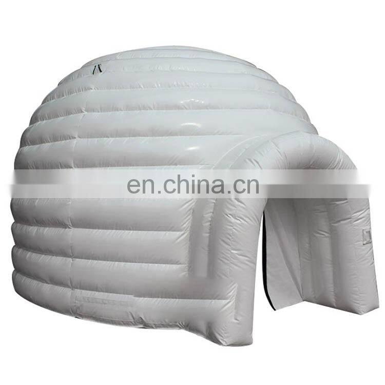 Outdoor LED Air Large Globe Exhibition Small Sealed Dome House Glamping Large White Sphere Inflatable Dome Igloo Tent For Sale