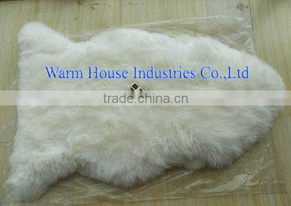100% Wholesale pure white sheepskin rugs for baby /australian sheepskin rugs/long hair sheepskin rug for baby