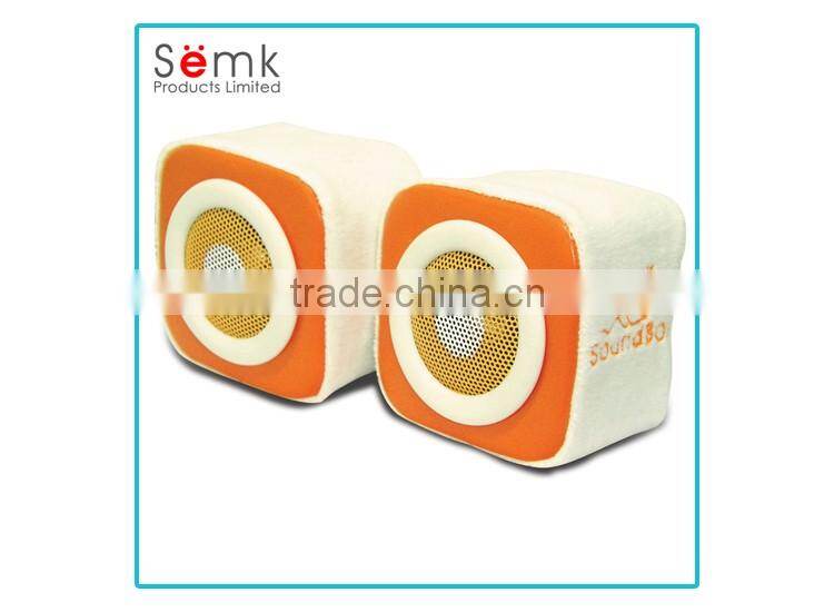 Soft music design box speaker sound system stereo speakers wholesale