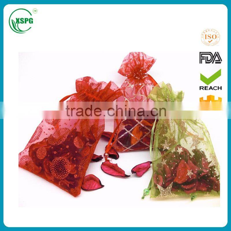 customized drawstring jewerly organza bag