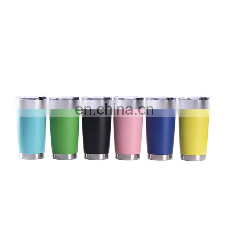 GINT 20 oz Colorful Coffee Sublimation Mug with Lid double wall Tea Cup Insulated Tumbler 304 stainless steel