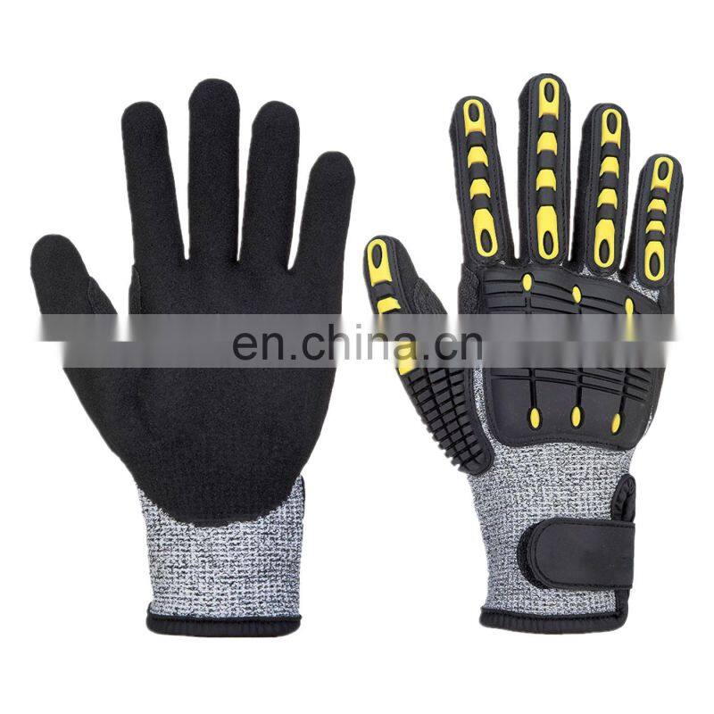 CE Certified Safety Cut Resistant Automotive Gloves Anti Impact Guantes