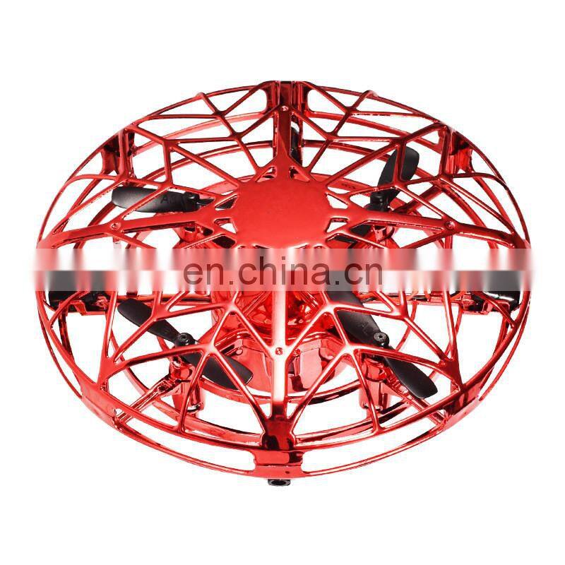 Induction flying saucer Suspended UFO gesture remote control cross-border toy Induction aircraft drone Parent-child interaction