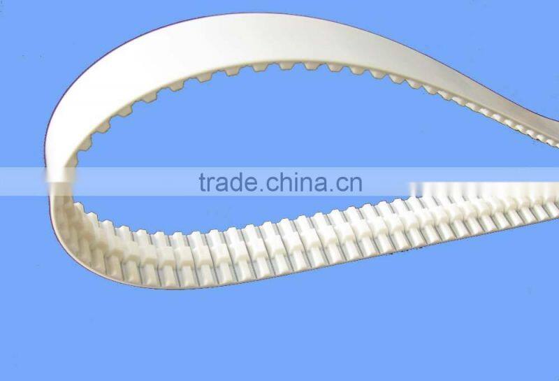 High quality white colour steel cord Polyurethane(pu) timing belt
