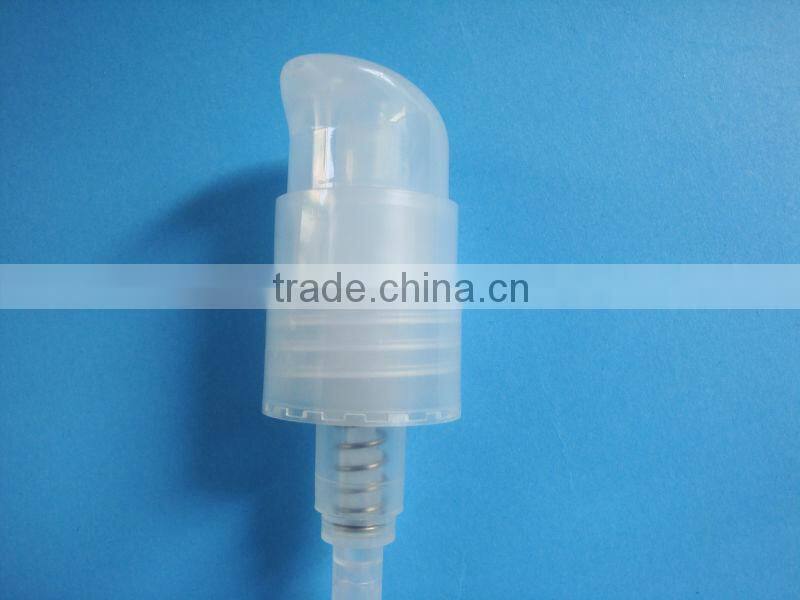 Skin care white plastic cream treatment pump,cosmetic liquid foundation/BB cream pump