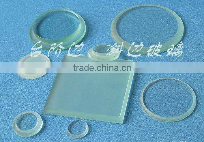 beveled transparent clear sheet glass