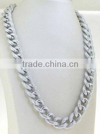 Chunky Double Twisted Light Gold Colour Aluminium Curb Link Chain