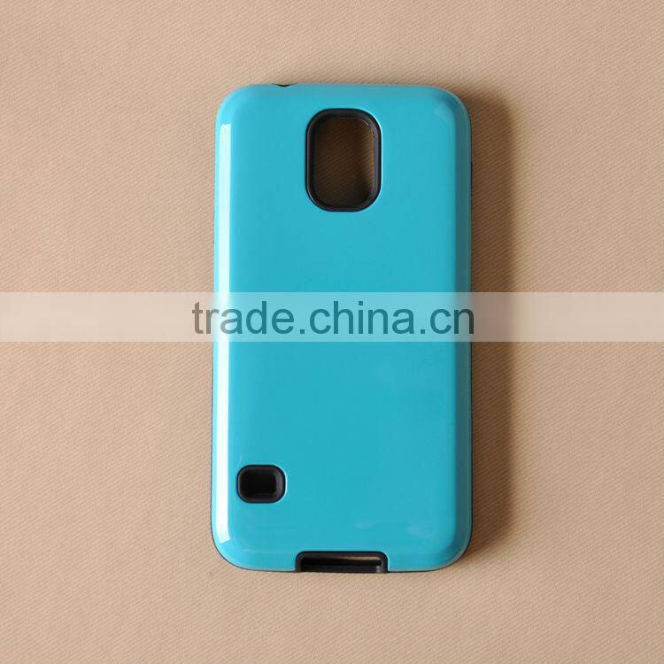 TPU + PC combination slip dustproof cell phone protective shell for samsung s5