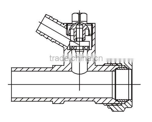 HR4070 brass water stop valve