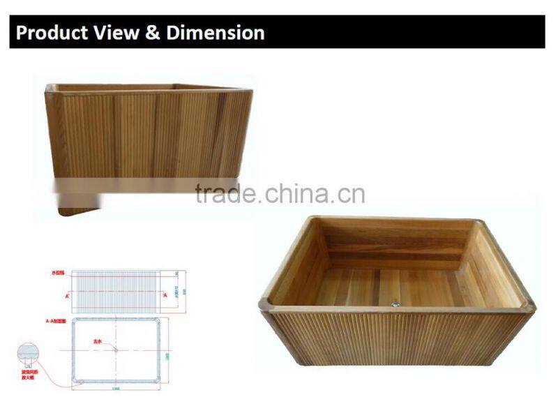modern portable wood bathtub price