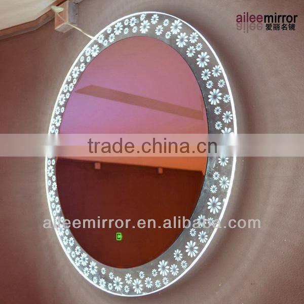 led bathroom mirror light,fashionable cheap round magnifing cosmetic mirror