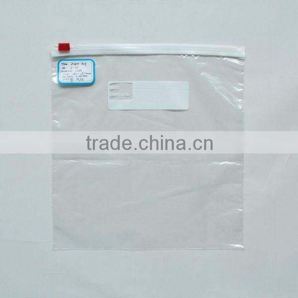 Bopp Biodegradable Factory Price Zipper Clothes Packing Bag