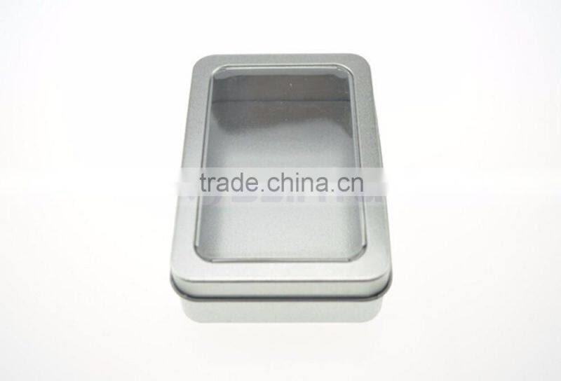 2 Color Promotional Package Box Tin Gift Box OEM Customizing Square Tin Box