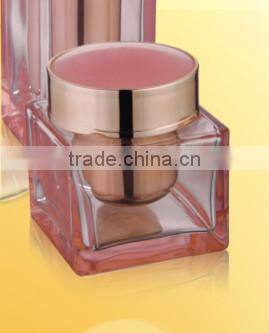 Thick wall glass bottle and luxcury jar,transparent glass bottle pump sprayer