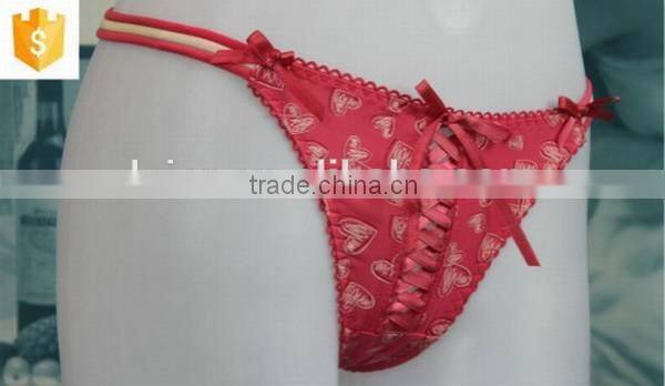 Sexy oem hot pink ladies bikini ,sex thong photo for ladies
